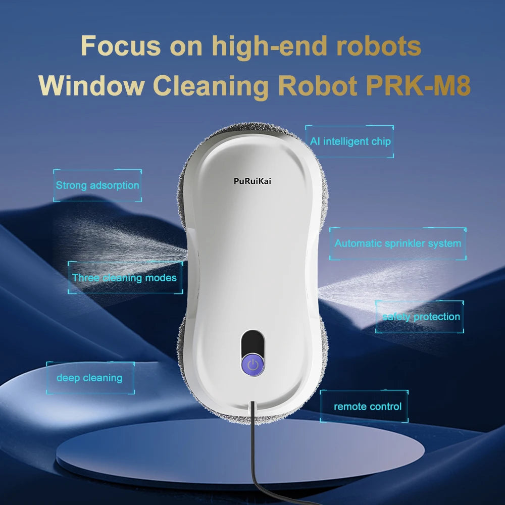 Robot lave-vitre Vitralis M8 fonctionnalités